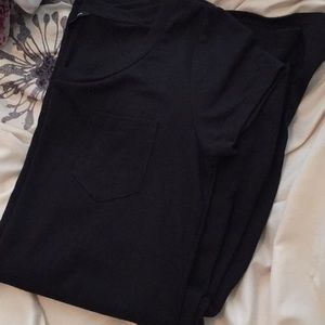 Black t-shirt maxi dress